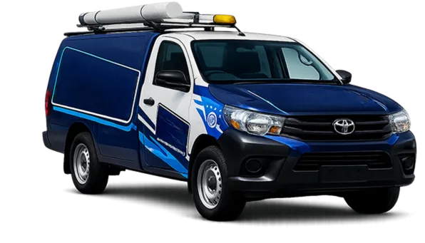 Our drain service van out on a Chatswood job